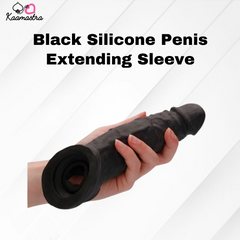 Black penis sleeve for men on Kaamastra 