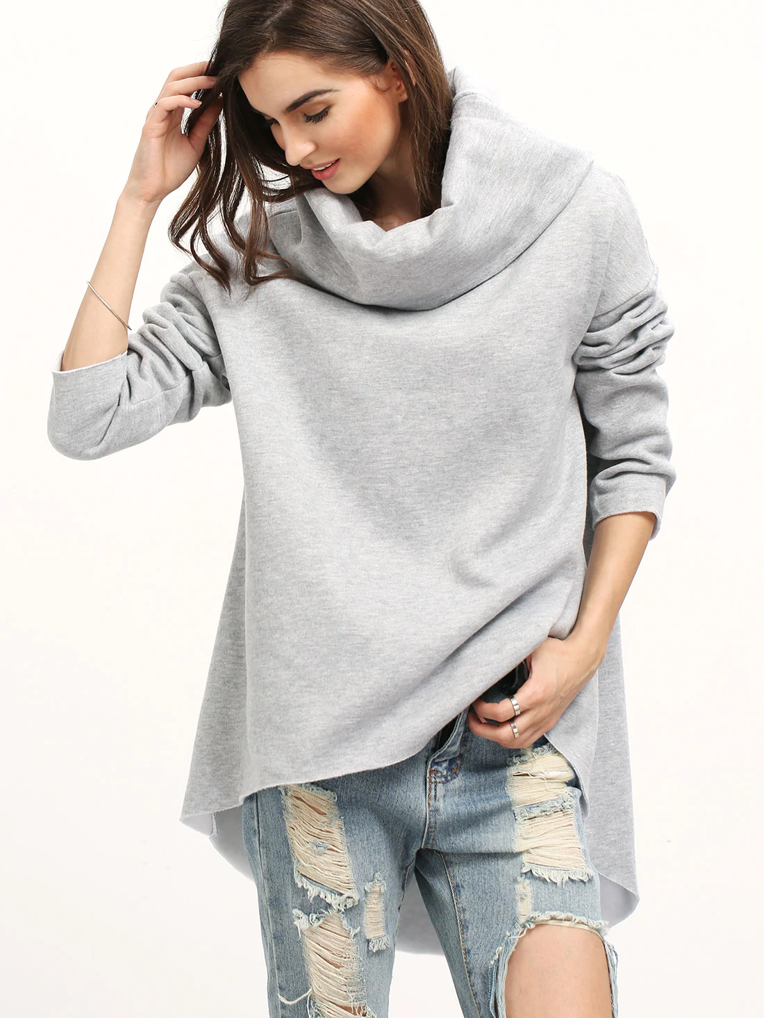 Kaamastra Grey Winter Top for Women