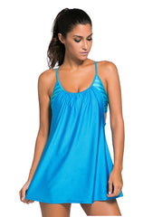 Kaamastra Blue 2 piece Tankini Swimsuit