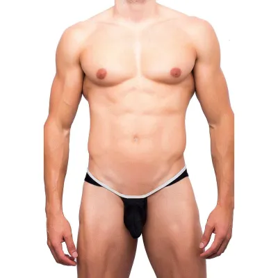 Kaamastra Black  & White Strap Men's Bikini