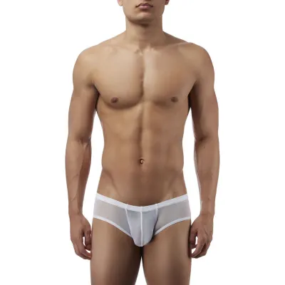 Kaamastra White Mesh Men's Brief