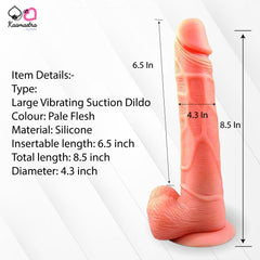 Kaamastra 8.5 Inch Realistic Vibrating Dildo With Suction Base