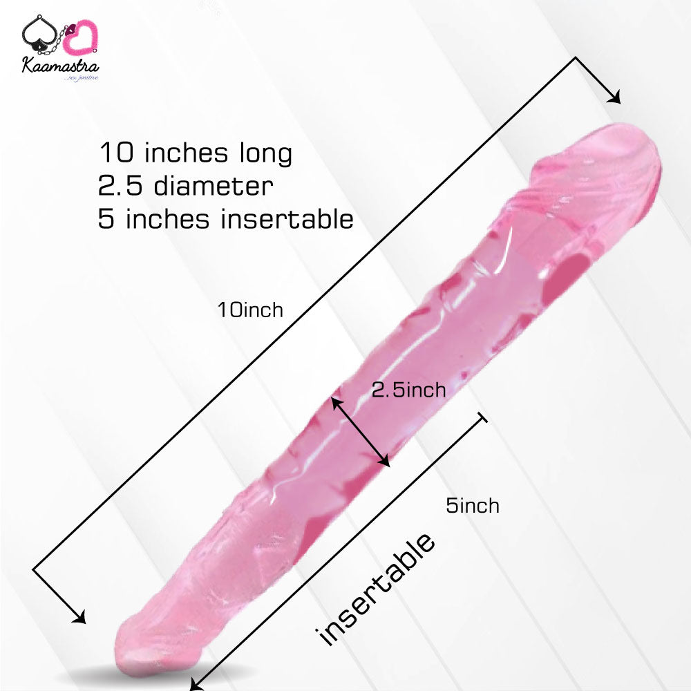 Kaamastra Silicone Realistic Double Ended Anal & Vaginal Lesbian Dildo